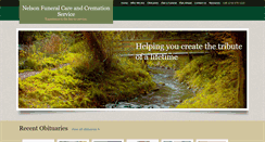 Desktop Screenshot of nelsonfuneralcare.net